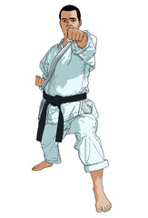 Karaté illustration