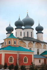 Fototapeta na wymiar Tikhvin dormition monastery