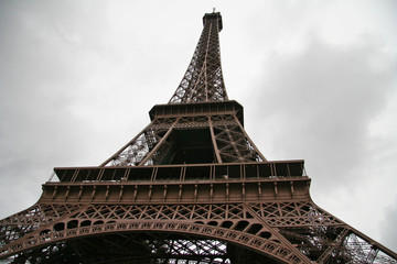 Fototapeta na wymiar Sommet de la Tour Eiffel