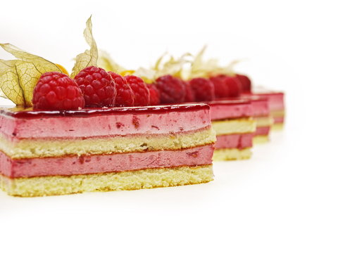 himbeer  torten schnitte 