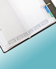 business notebook isolated on background