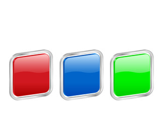 3d rounded squares with contour