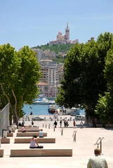 Papier Peint photo autocollant Porte Basilique Notre-Dame-de-la-Garde à Marseille