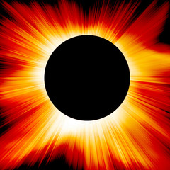Red solar eclipse