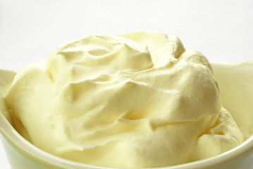 Whipped cream - close up