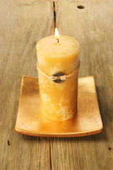 Yellow Feng Shui candle
