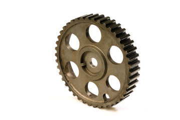 cogwheel on white
