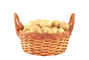 Potatoe (Solanum Tuberosum) in a Basket