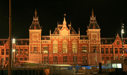 Obraz premium Street scene in Amsterdam