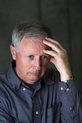 Obraz premium Mature Man Worried