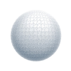 puzzle ball isolated