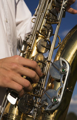 Fototapeta premium Saxophone close up