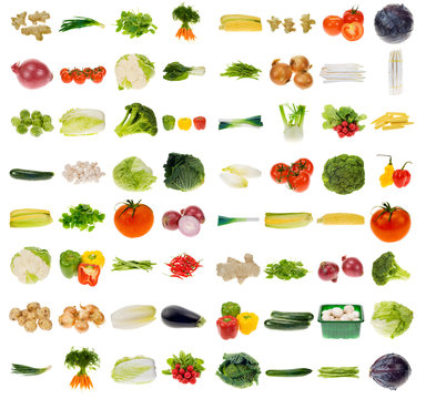 huge vegetable collection