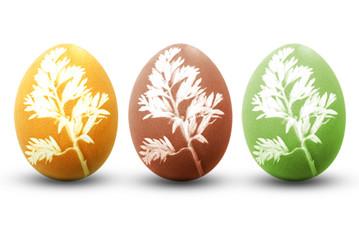 natürliche ostereier dekoration