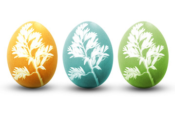 natürliche ostereier dekoration