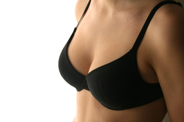 sexy black lingerie in studio