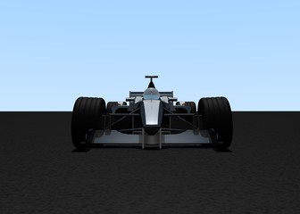 Naklejka premium Formula Car Head On