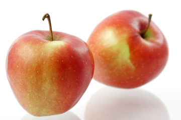 Two red apples