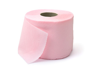 Pink toilet paper