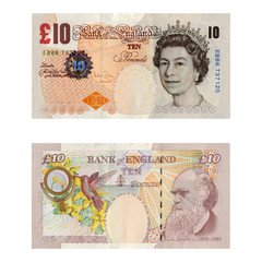 Money / Ten Pounds / 10 GBP