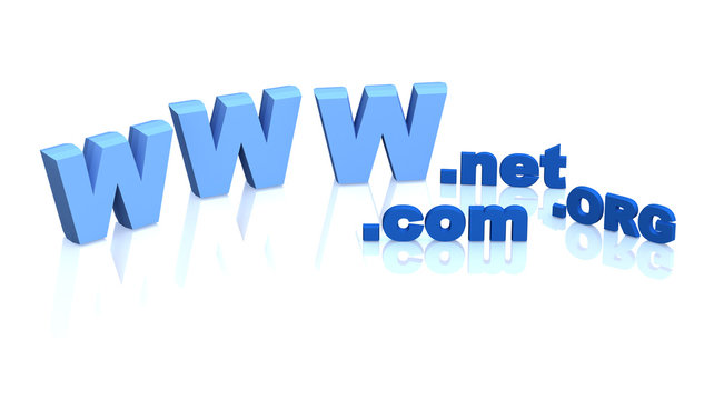Letters the Internet-address - .net, .org, .com