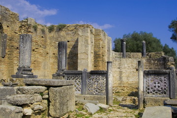 Olympia archeological site Peloponnese Greece
