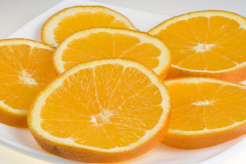 Background from the cut oranges
