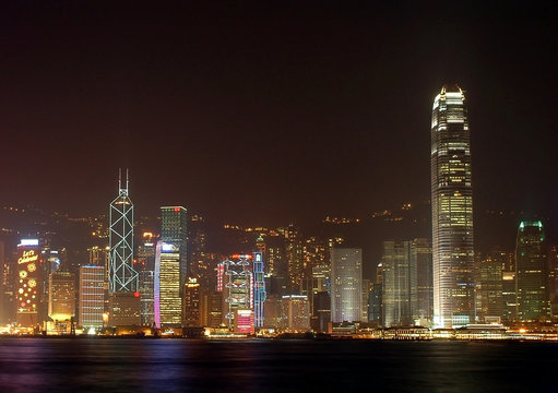 Hong Kong Island - Skyline at night