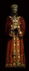 Jesus Christ dressed up medieval statue