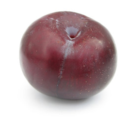 Plum isolated on white background