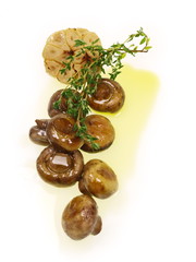 antipasti champignon und knoblauch