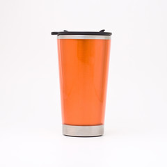 Orange thermal mug