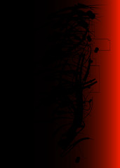 Dark Red Grunge Background