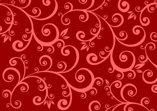 red curls background