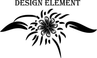 floral background with hearts