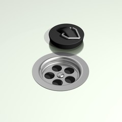 Abfluss mit stöpsel