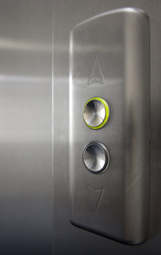 Elevator buttons closeup