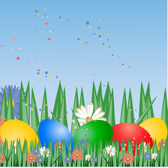 easter background,vector illustration