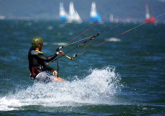 Obraz premium Kite surfing