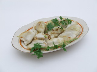 Dumplngs with onion