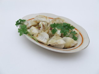 Dumplings with onion