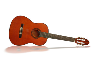 Obraz na płótnie Canvas Gitara z refleksji