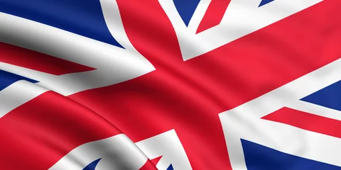 Fotobehang Rendered union jack © Huebi