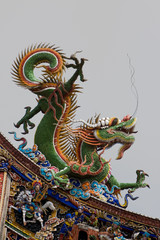 green Chinese dragon