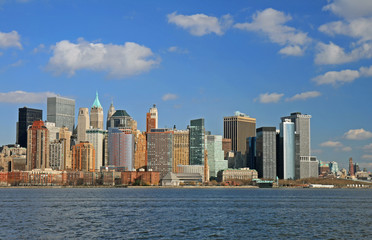 Fototapeta na wymiar The Lower Manhattan Skyline