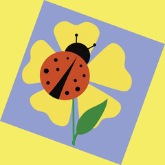 Obraz premium ladybug garden