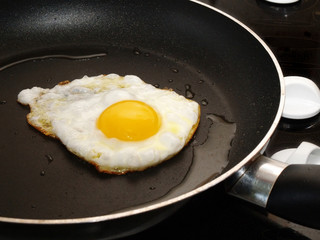 Frying an egg
