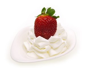 erdbeer auf schlagsahne 