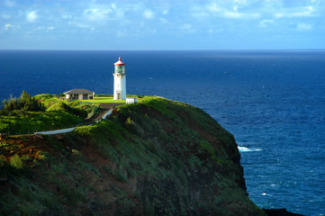 Fototapeta na wymiar Latarnia morska na Hawajach