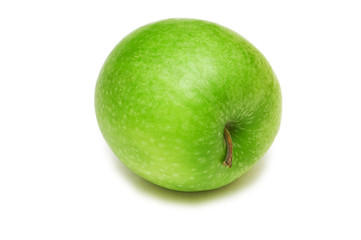 Green apple isolated on the white background